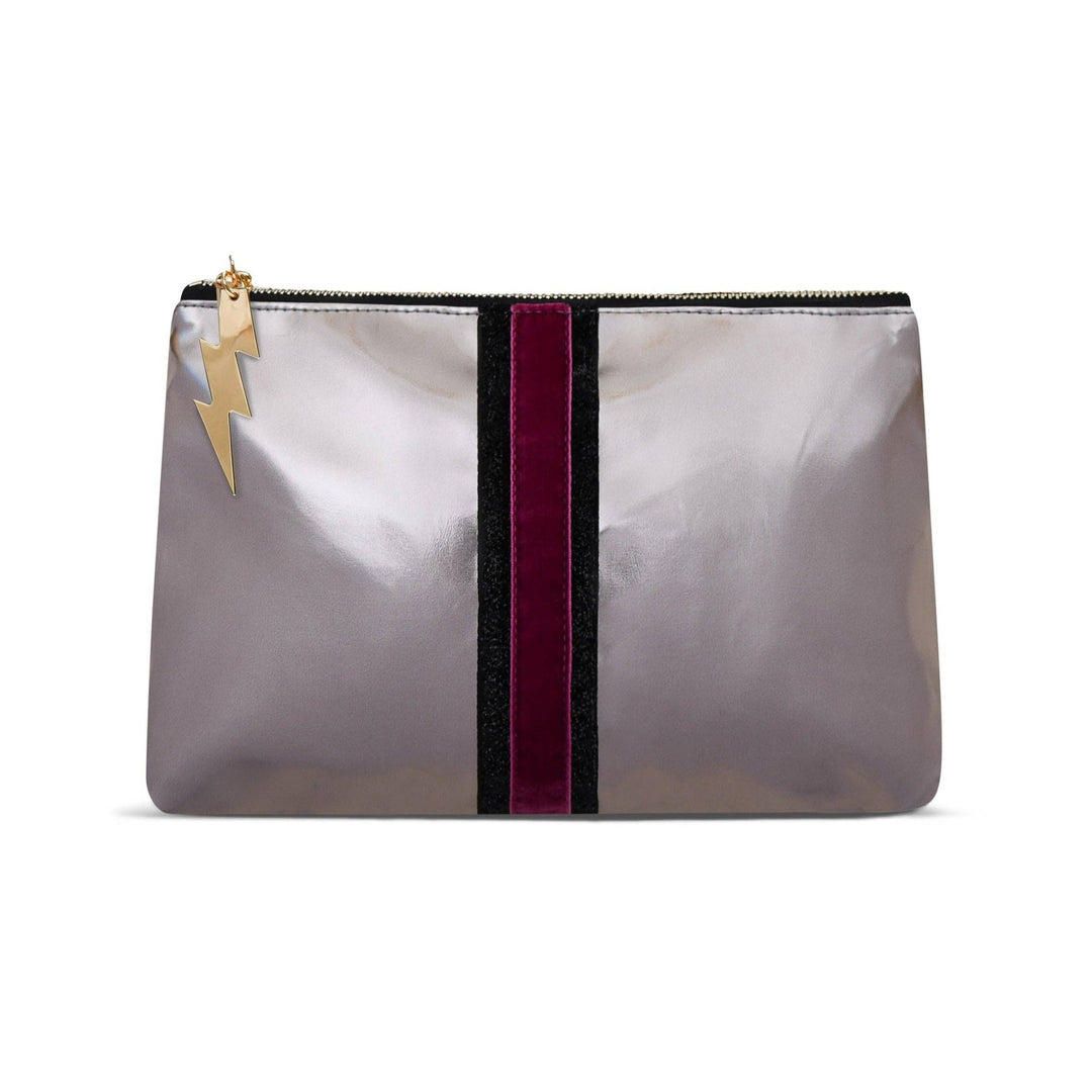 Pewter metallic clutch bag online